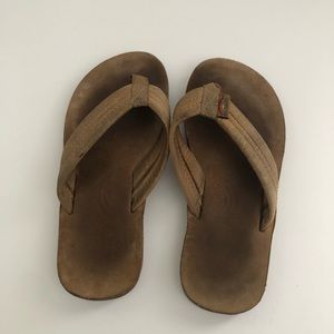 Kids Rainbow Leather Sandals